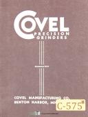 Covel-Covel 17H, Grinder Instructions and Parts Manual 1959-17H-01